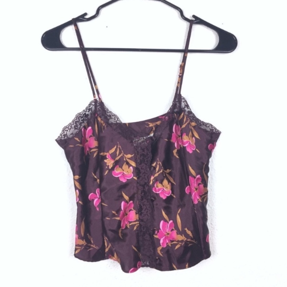 Vintage Victorias secret floral camisole intimate coquette dainty romantic